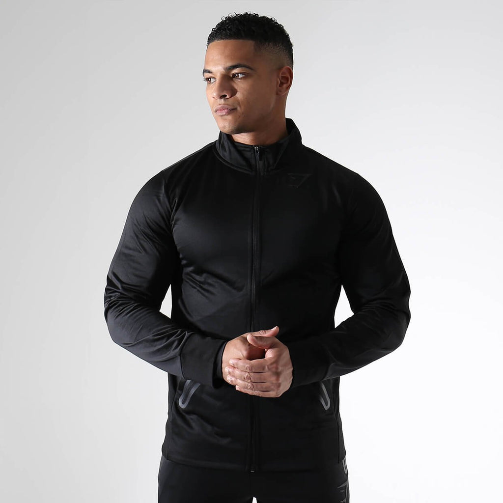 Gymshark Terrain Track Top Black Gymshark