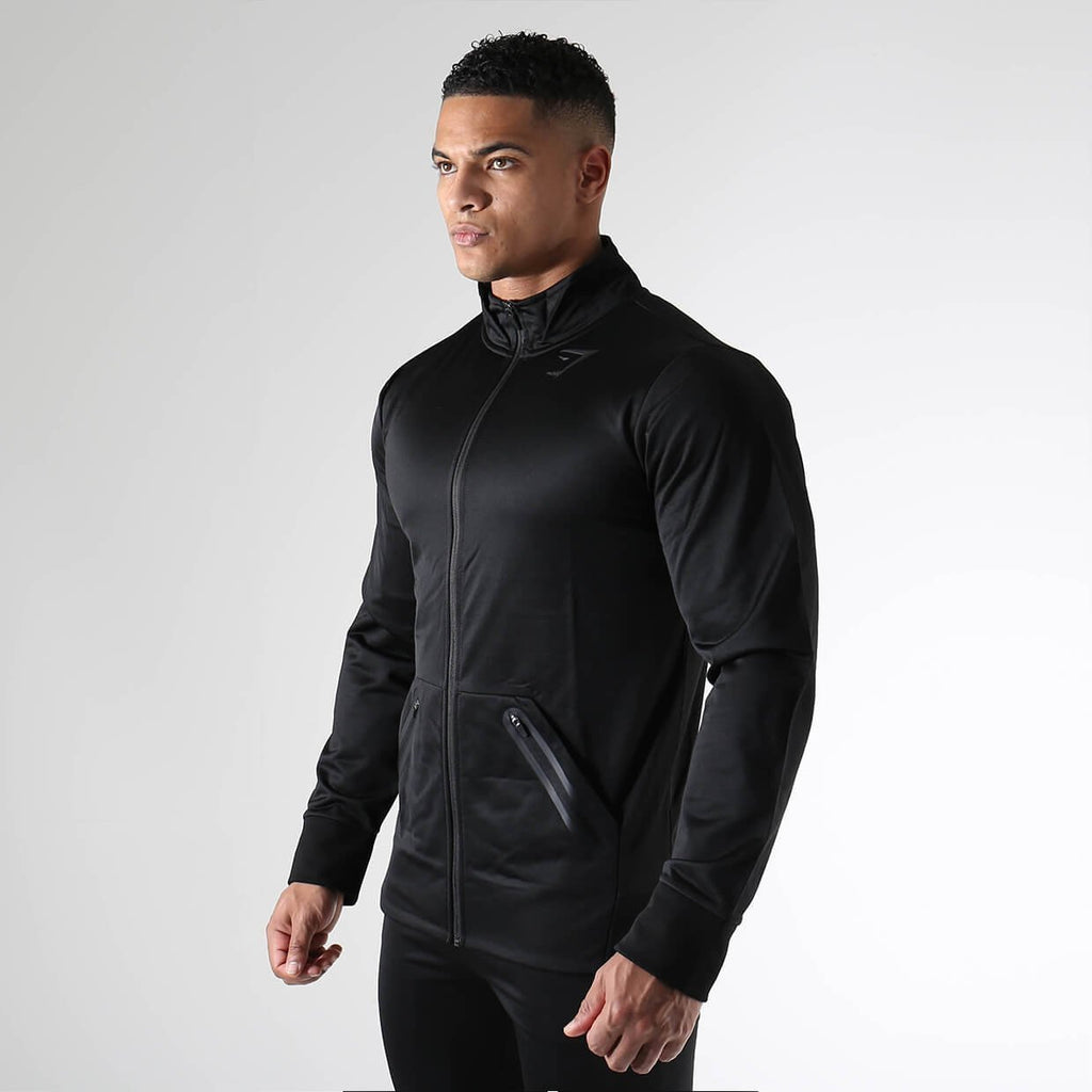Gymshark Terrain Track Top Black Gymshark