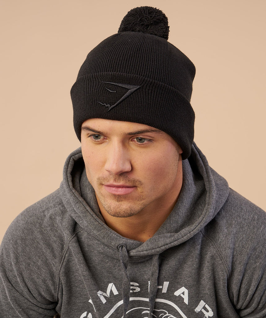 Gymshark Mens Bobble Hat Black Gymshark