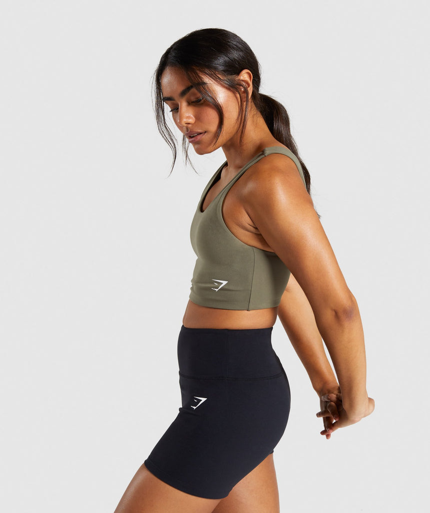 Gymshark Dreamy Sports Bra Khaki Gymshark