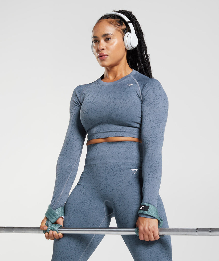 Gymshark Silicone Lifting Straps Thunder Blue Gymshark