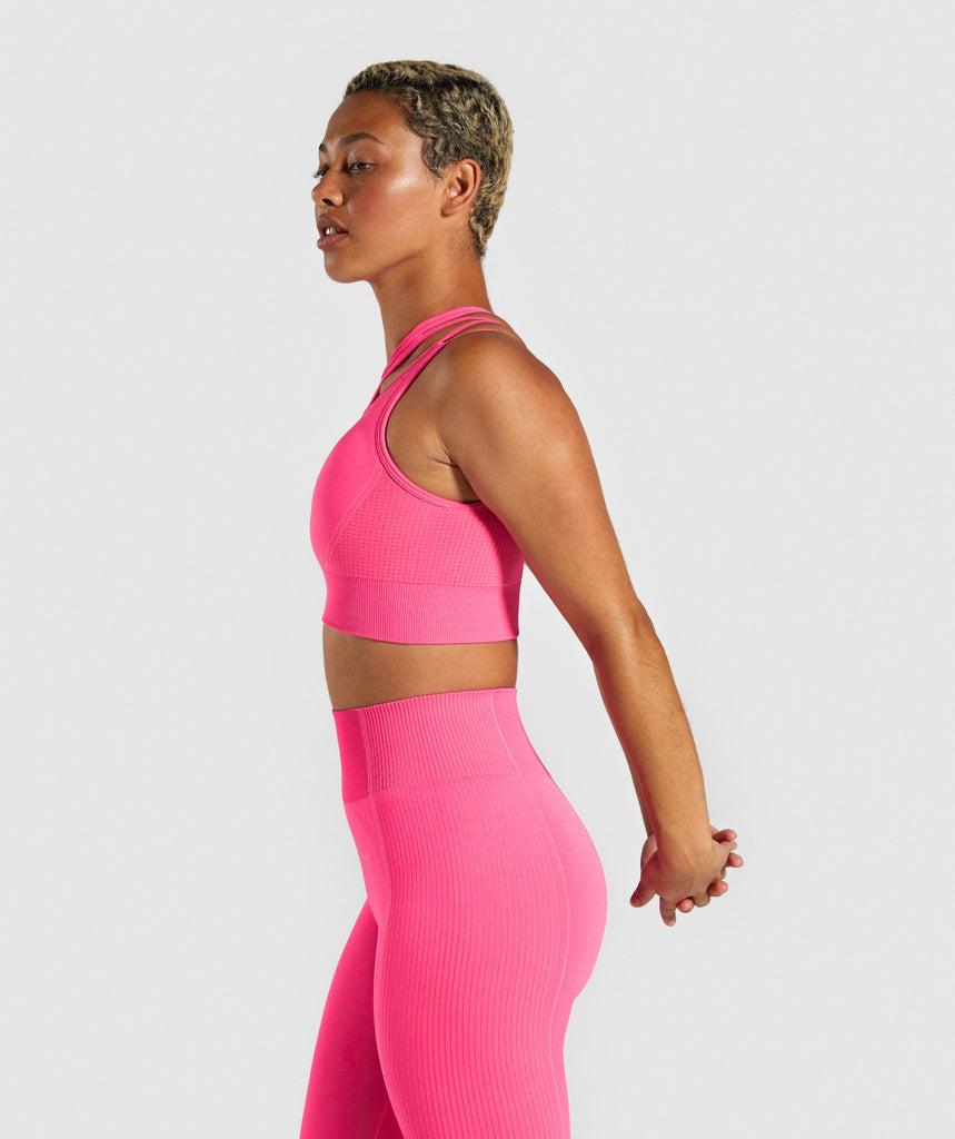 Gymshark Ultra Seamless Sports Bra Cyber Pink Gymshark