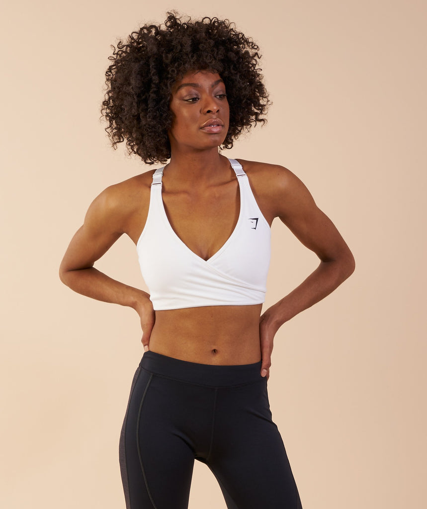 Gymshark Elite Sports Bra White Gymshark