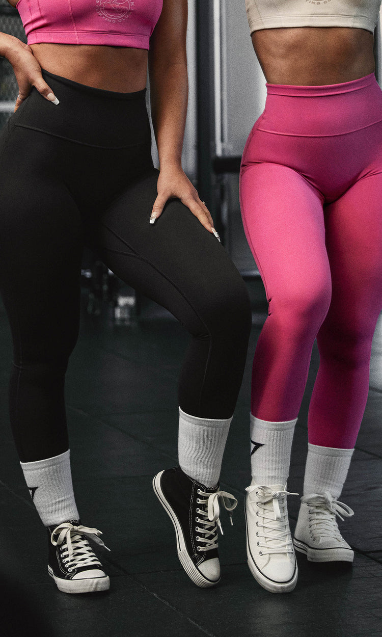 Black and Pink Legacy leggings. 